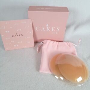 CAKES Body Womens Nipple Cover Silicone Non-Adhesive OG Size Honey